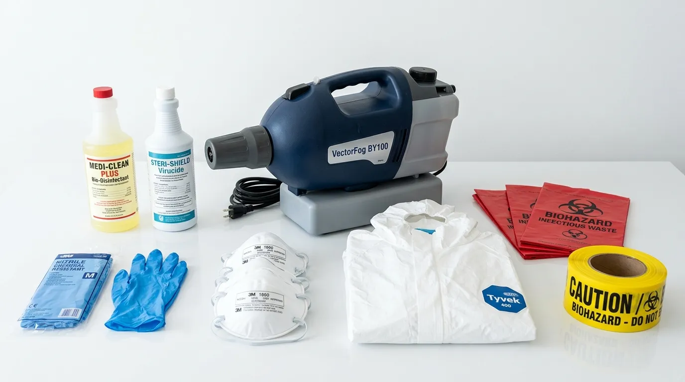 Professional biohazard remediation crew working in Pine Hill